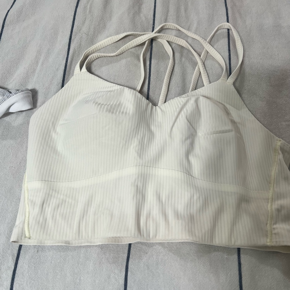 Lululemon Pale Yellow Sports Bra